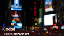  Presentation with lights - PPT layouts enhanced with dark hazy colors - big city lights background and a wine colored foreground