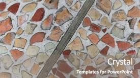  Presentation with design rock - Audience pleasing slide deck consisting of dark hd - texture design - color stone backdrop and a  colored foreground