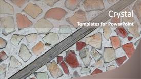  Presentation with design rock - Theme enhanced with dark hd - texture design - color stone background and a  colored foreground