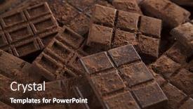  Presentation with dark homemade chocolate bars - Amazing presentation having dark homemade chocolate bars backdrop and a tawny brown colored foreground