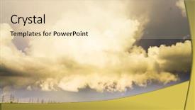  Presentation with tornado - Theme featuring dark horizon tornado coming background and a lemonade colored foreground