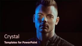  Presentation with black art - Slide deck consisting of dark-key-shot background and a wine colored foreground