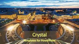  Presentation with night sky plane view - Slides with nevsky prospekt in st petersburg background and a tawny brown colored foreground