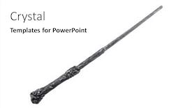  Presentation with magic wand - PPT layouts consisting of dark-magic-wand-isolated and a white colored foreground