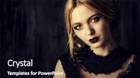  Presentation with shot - Theme consisting of dark make-up cosmetics maroon background and a  colored foreground