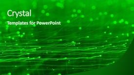  Presentation with high tech face recognition - Cool new presentation theme with dark matter - high tech green light effect backdrop and a forest green colored foreground