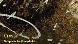  Presentation with messy - Slides with dark-messy-dust-overlay-distress background and a tawny brown colored foreground