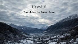  Presentation with misty - Audience pleasing PPT theme consisting of dark-misty-landscape-with-mountains backdrop and a light gray colored foreground