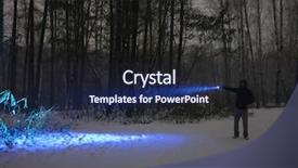  Presentation with winter forest night - Theme having dark night forest during blizzard background and a wine colored foreground