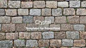  Presentation with pavement - Beautiful slide set featuring dark pavement made of old backdrop and a gray colored foreground