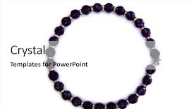  Presentation with pearl - Beautiful PPT layouts featuring dark pearl necklace isolated on the white backdrop and a white colored foreground