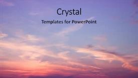  Presentation with photo - PPT theme enhanced with dark purple - clouds photo background background and a light blue colored foreground