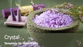  Presentation with lavender - Presentation having dark purple - lavender spa background and a tawny brown colored foreground