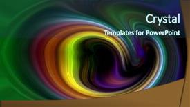  Presentation with abstract - Theme consisting of dark purple light blue templates - computer designed colorful abstract background background and a ocean colored foreground