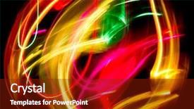  Presentation with bright - Presentation design consisting of dark purple templates - abstract drawing bright colors background and a  colored foreground