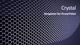  Presentation with metal - PPT theme featuring dark purple templates - abstract metal grid background background and a  colored foreground