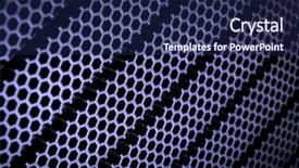  Presentation with aesthetic grid - Cool new presentation theme with dark purple templates - abstract metal grid background backdrop and a navy blue colored foreground