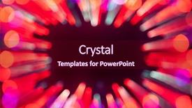  Presentation with blurred bokeh - Cool new slides with dark purple templates - blurred bokeh lights frame backdrop and a  colored foreground