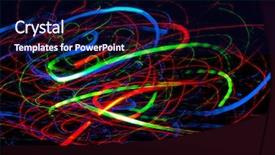  Presentation with artwork - Presentation theme having dark purple templates - fantasy swirl fractal artwork background and a navy blue colored foreground