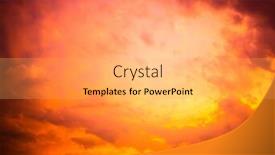  Presentation with global red - Audience pleasing PPT theme consisting of dark-red-sky-and-smoke backdrop and a light gray colored foreground