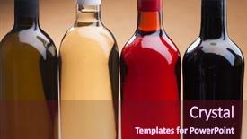  Presentation with bottles - Cool new PPT theme with dark red white - wine bottles backdrop and a  colored foreground