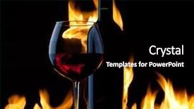  Presentation with fire red - Theme featuring male lion lying in the grass at sunset in masai mara kenya background and a coral colored foreground