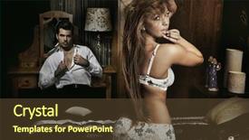  Presentation with couple in christ - Colorful presentation theme enhanced with dark romantic - sexy couple in an intimate backdrop and a tawny brown colored foreground