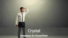  Presentation with dark room for interrogation - PPT theme featuring dark room and looking forward background and a gray colored foreground