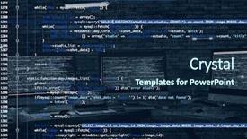  Presentation with cyber attack - PPT theme featuring dark room concept of cyber background and a navy blue colored foreground