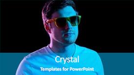  Presentation with ultra - Slide set with dark room over ultra violet background and a teal colored foreground