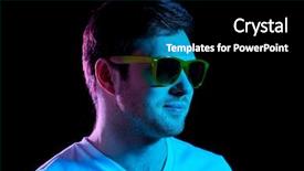  Presentation with ultra - Colorful presentation theme enhanced with dark room over ultra violet backdrop and a black colored foreground