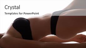  Presentation with sporty - Slide set featuring dark silhouette picture of sporty background and a  colored foreground