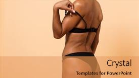  Presentation with black woman - Audience pleasing theme consisting of dark-skinned woman wearing black backdrop and a yellow colored foreground