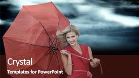  Presentation with satellite in a dark sky - Beautiful presentation featuring dark sky with lightning bolt backdrop and a tawny brown colored foreground