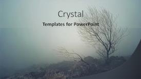  Presentation with spooky - Colorful presentation theme enhanced with dark-spooky-landscape-with-fog backdrop and a light gray colored foreground