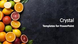  Presentation with dark space - Theme featuring dark stone background orange background and a dark gray colored foreground