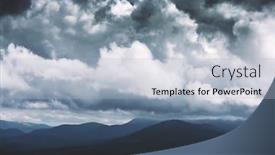  Presentation with storm clouds - Cool new presentation theme with dark-storm-clouds backdrop and a light blue colored foreground