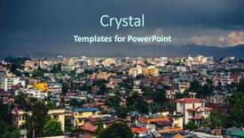  Presentation with nepal - Colorful slides enhanced with dark-stormy-clouds-over-patan backdrop and a ocean colored foreground