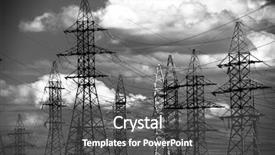  Presentation with electric engineering - Colorful PPT theme enhanced with art palette watercolors paintbrushes on the table backdrop and a gray colored foreground