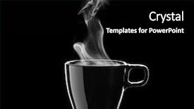  Presentation with coffee cup - Audience pleasing slide set consisting of dark vador - black coffee cup isolated backdrop and a black colored foreground