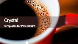  Presentation with coffee cup - Theme enhanced with dark vador - fragrant black coffee background and a wine colored foreground