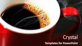  Presentation with fragrant - Beautiful theme featuring dark vador - fragrant black coffee backdrop and a wine colored foreground