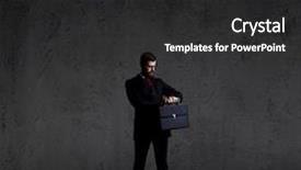  Presentation with career portfolio - Theme with dark wall background business career background and a dark gray colored foreground