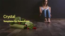  Presentation with eating disorder - Colorful PPT layouts enhanced with dark wall background eating disorder backdrop and a wine colored foreground