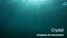  Presentation with underwater - Theme with dark water - underwater blue ocean background background and a ocean colored foreground