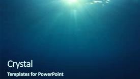  Presentation with sunlight - Slide deck with dark water - underwater blue ocean background background and a navy blue colored foreground