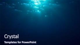  Presentation with water ocean - Cool new PPT theme with dark water - underwater ocean background photo backdrop and a black colored foreground