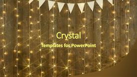  Presentation with dark space - Colorful slides enhanced with dark wood background with lights backdrop and a tawny brown colored foreground