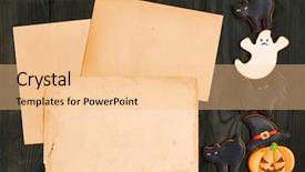  Presentation with invitation - Amazing theme having dark wooden background halloween invitation backdrop and a  colored foreground