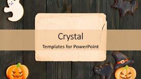  Presentation with invitation - Colorful PPT layouts enhanced with dark wooden background halloween invitation backdrop and a lemonade colored foreground